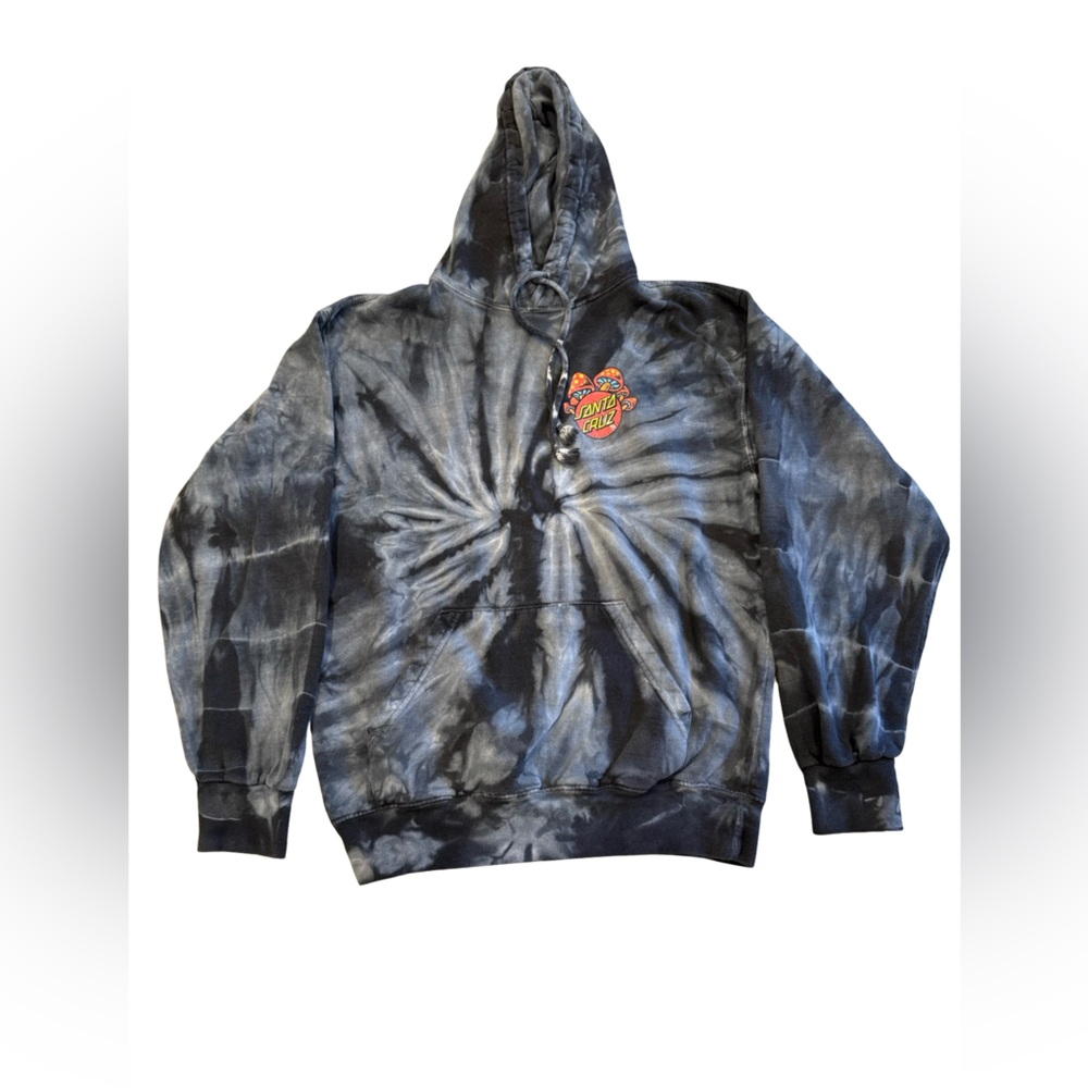 Santa Cruz Colortone Trippy Mushrooms Hoodie Sweatshirt Adult Size Small Skater